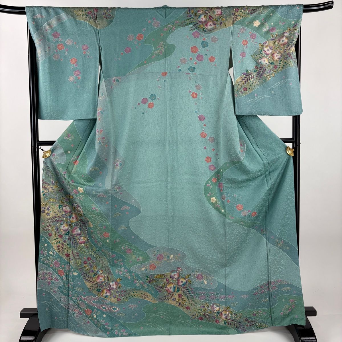 未使用　美品　袷　正絹　辻ヶ花　訪問着フルセット　身丈160 裄67 新品 未使用品 作家物 絞り染め【辻ヶ花 】訪問着 正絹 袷 s778 | 着物