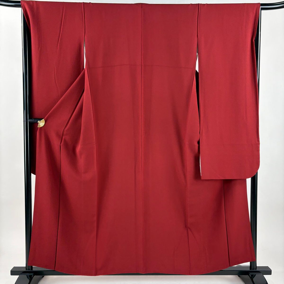 振袖 身丈156 cm 裄丈67 M 袷 えんじ色 正絹