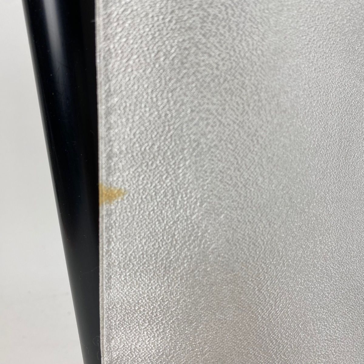  お召 身丈161 5 cm 裄丈65 M 袷 横段 幾何学模様 灰白 正絹 その他 着物