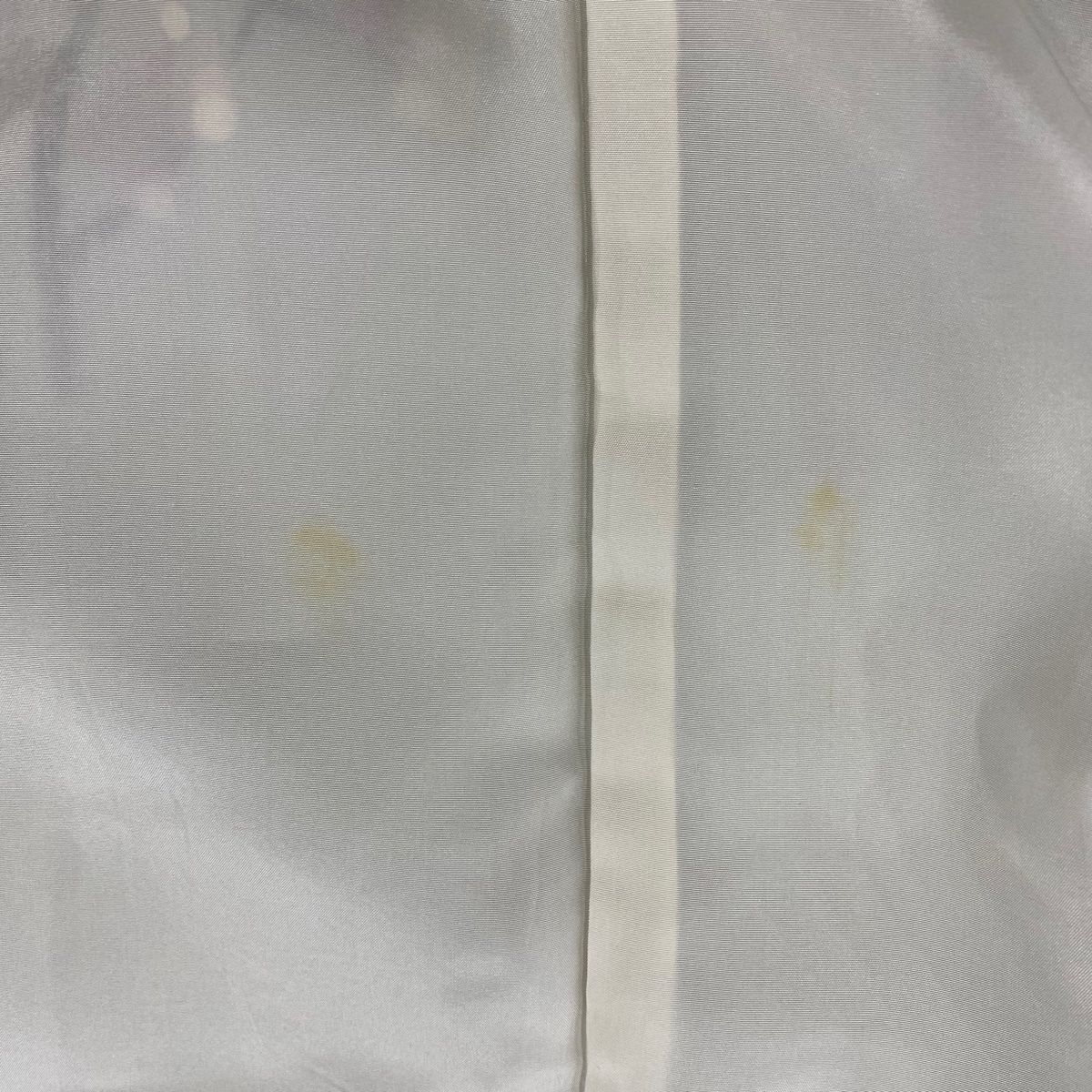  訪問着 身丈157 cm 裄丈65 M 袷 落款 樹木 金彩 ぼかし 薄緑 正絹 秀品 訪問着 付け下げ 着物