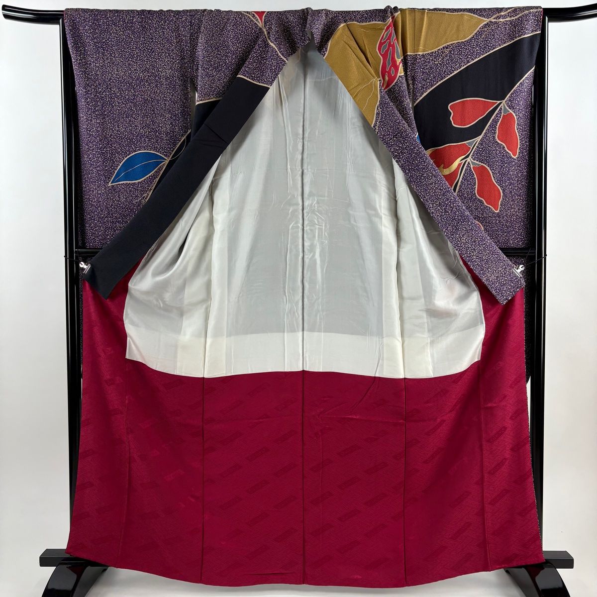 平和屋着物○豪華振袖 絞り 刺繍 檜扇花文 暈し染め 金銀彩 やまと謹製