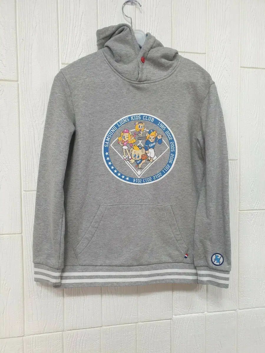 サムスン LIONS キッズクラブ フードTシャツ グレー