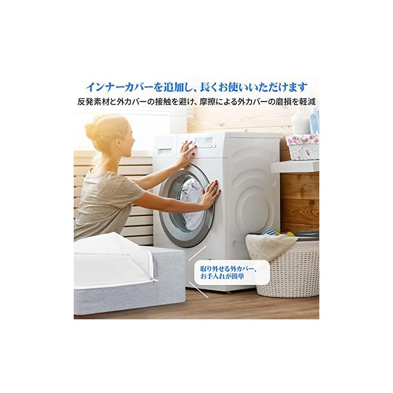  Homwarm トランポリン 室内 大人用 静音 エクササイズ 家庭用 省スペース 外カバー取り外し 洗濯 50 x 20 cm グレー トランポリン エクササイズグッズ