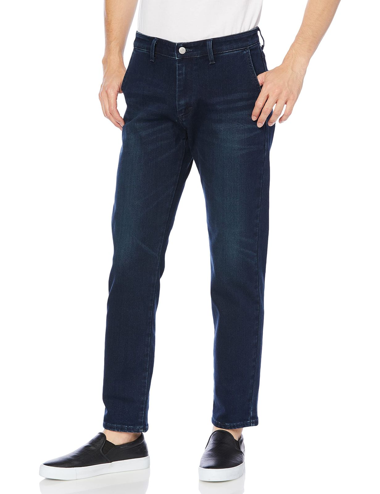 エドウィン カジュアルパンツ 二層構造 暖 インターナショナルベーシックフレックス WILD FIRE スリムストレート スラッシュポケット メンズ ダークブルー 32 ダークブルー 32