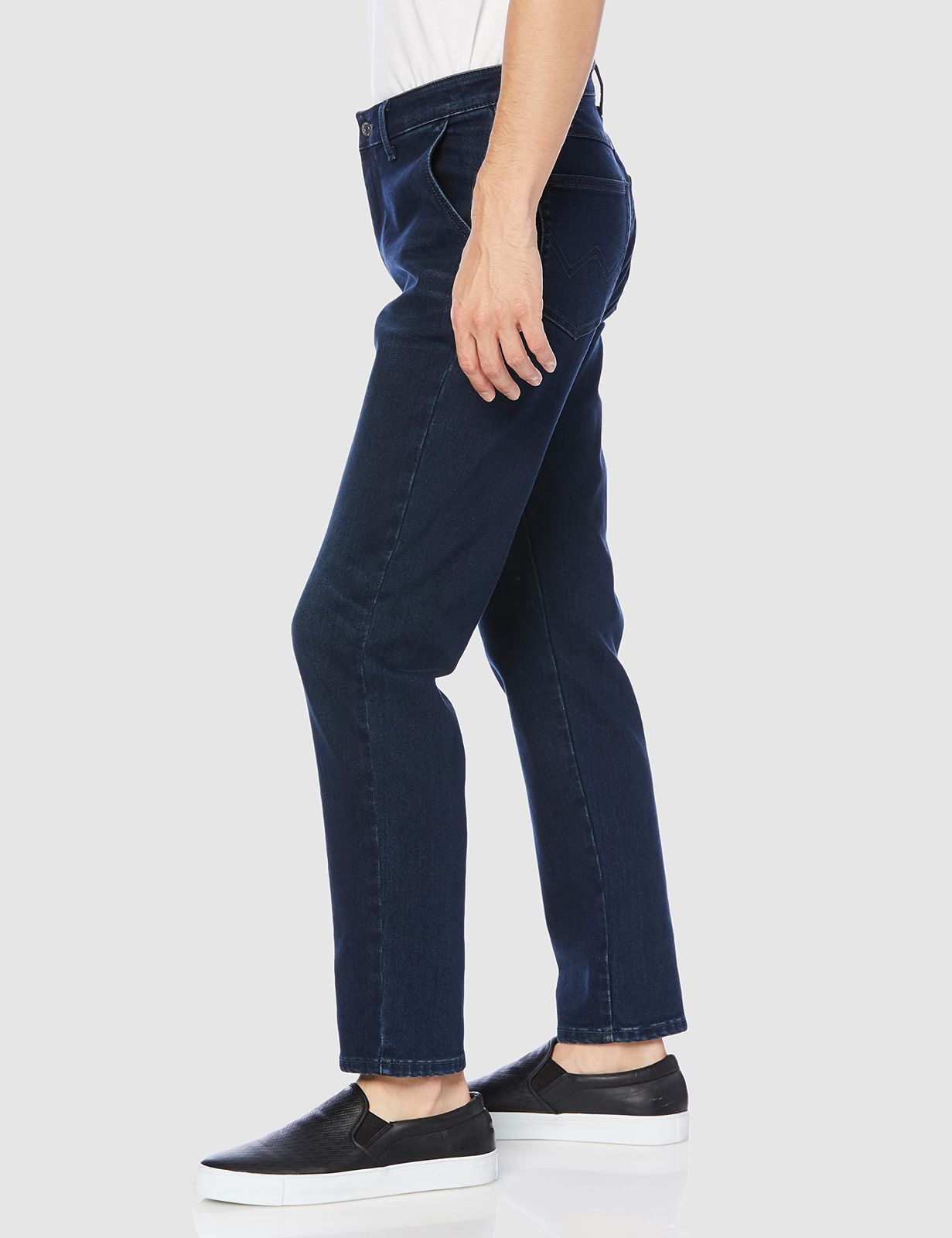 エドウィン カジュアルパンツ 二層構造 暖 インターナショナルベーシックフレックス WILD FIRE スリムストレート スラッシュポケット メンズ ダークブルー 32 ダークブルー 32