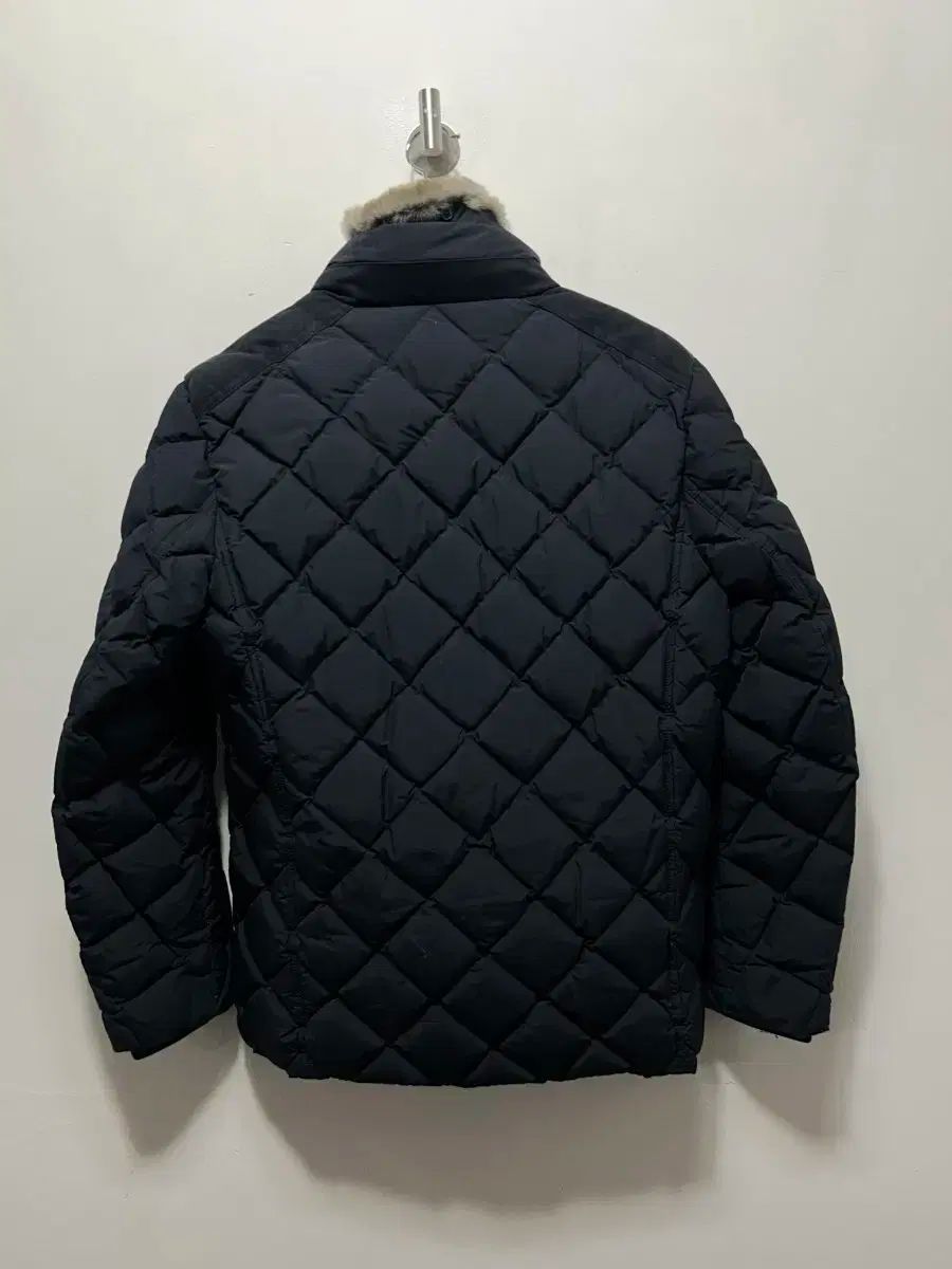 HAZZYS ヘジス キルティング ダウン アウター ネイビー ファー付き KARA M