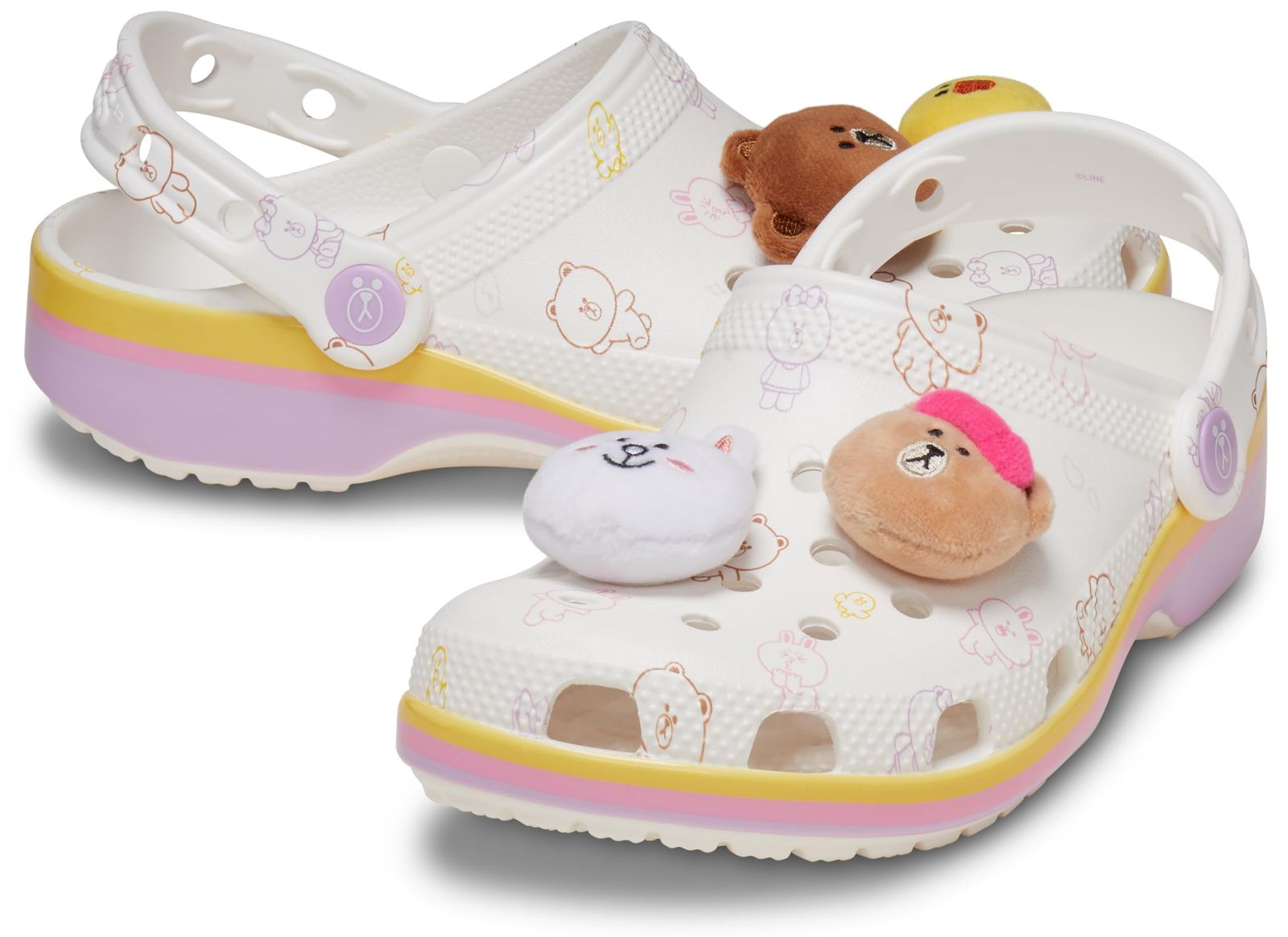 クロックス サンダル ラインフレンズ クラシック クロッグ ホワイト 27.0 cm ホワイト Free Size