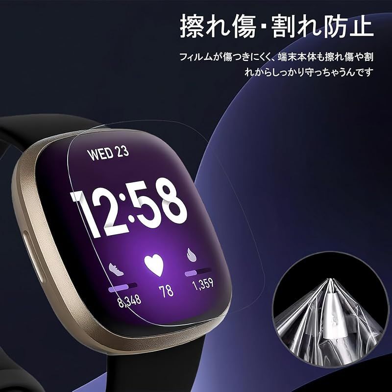 For Garmin ForeAthlete 55 保護フィルム TPU製 用 ガーミン