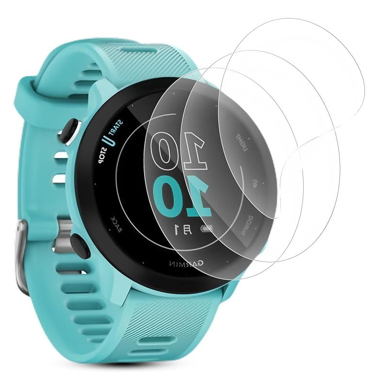 GARMIN FOREATHLETE55 保護フィルムセット 新品未開封 For Garmin ForeAthlete 55 保護フィルム TPU製 用 ガーミン