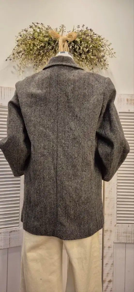 本物100%! MOA ヘリンボーン ウールジャケット