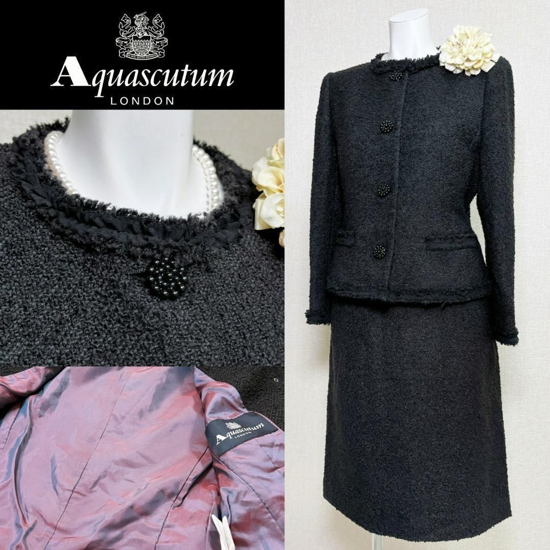 当日発送 アクアスキュータム 上品な可愛らしさ 喪服礼服