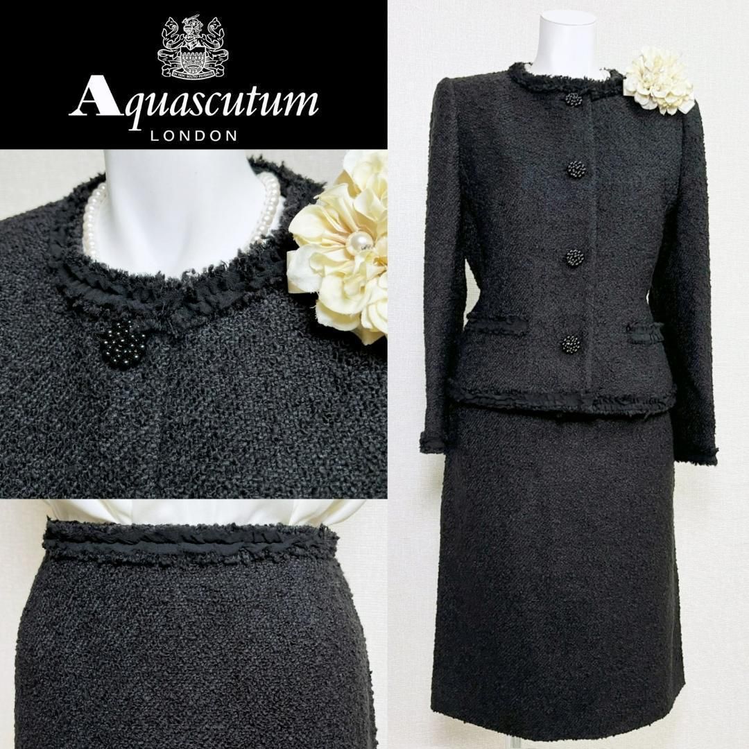 当日発送 アクアスキュータム 上品な可愛らしさ 喪服礼服