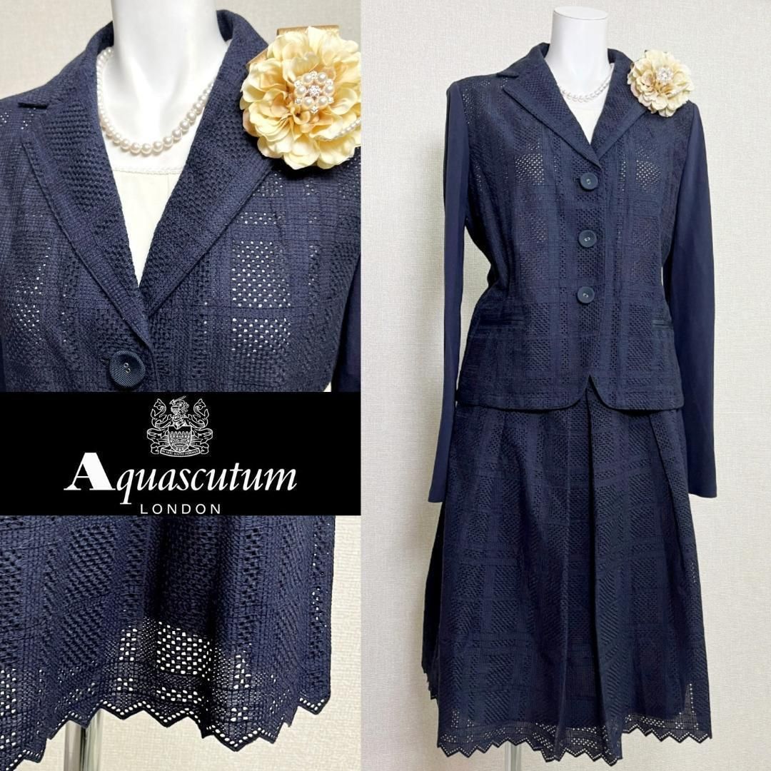 当日発送 アクアスキュータム セレモニー L ネイビー