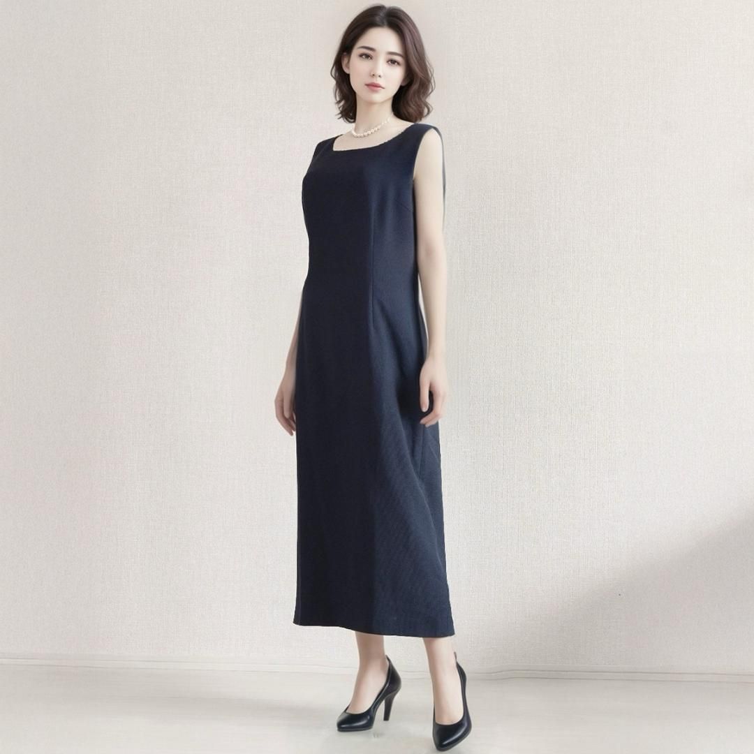 極美品　東京ソワール　13号　Rifanne　ロング丈ワンピース　レース ◎当日発送可能！東京ソワール リファンネ セレモニー 13号 総レース