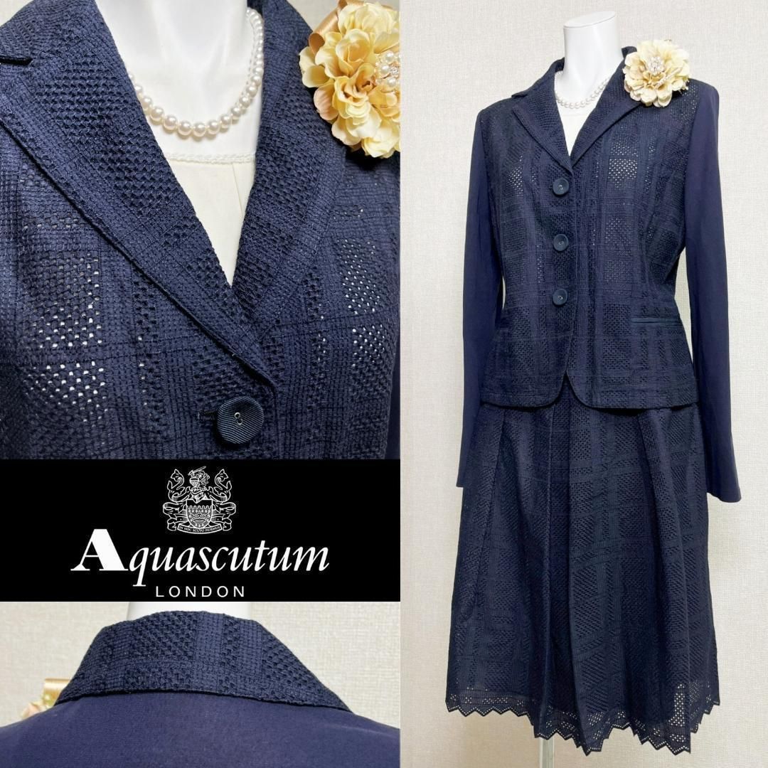 当日発送 アクアスキュータム セレモニー L ネイビー