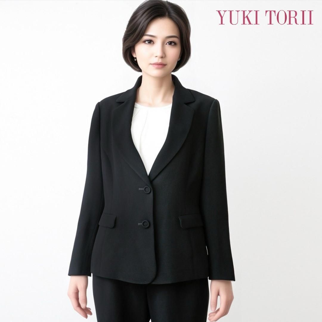 当日発送 ユキトリイ 礼服 13号 パンツスーツ ポケット付き