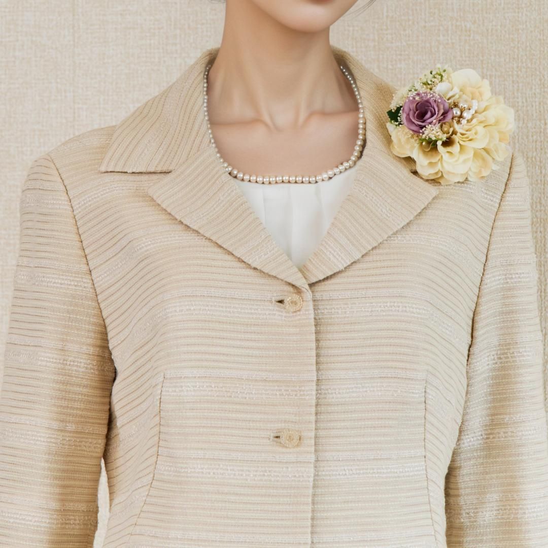 ボーダー柄 サマーツイード