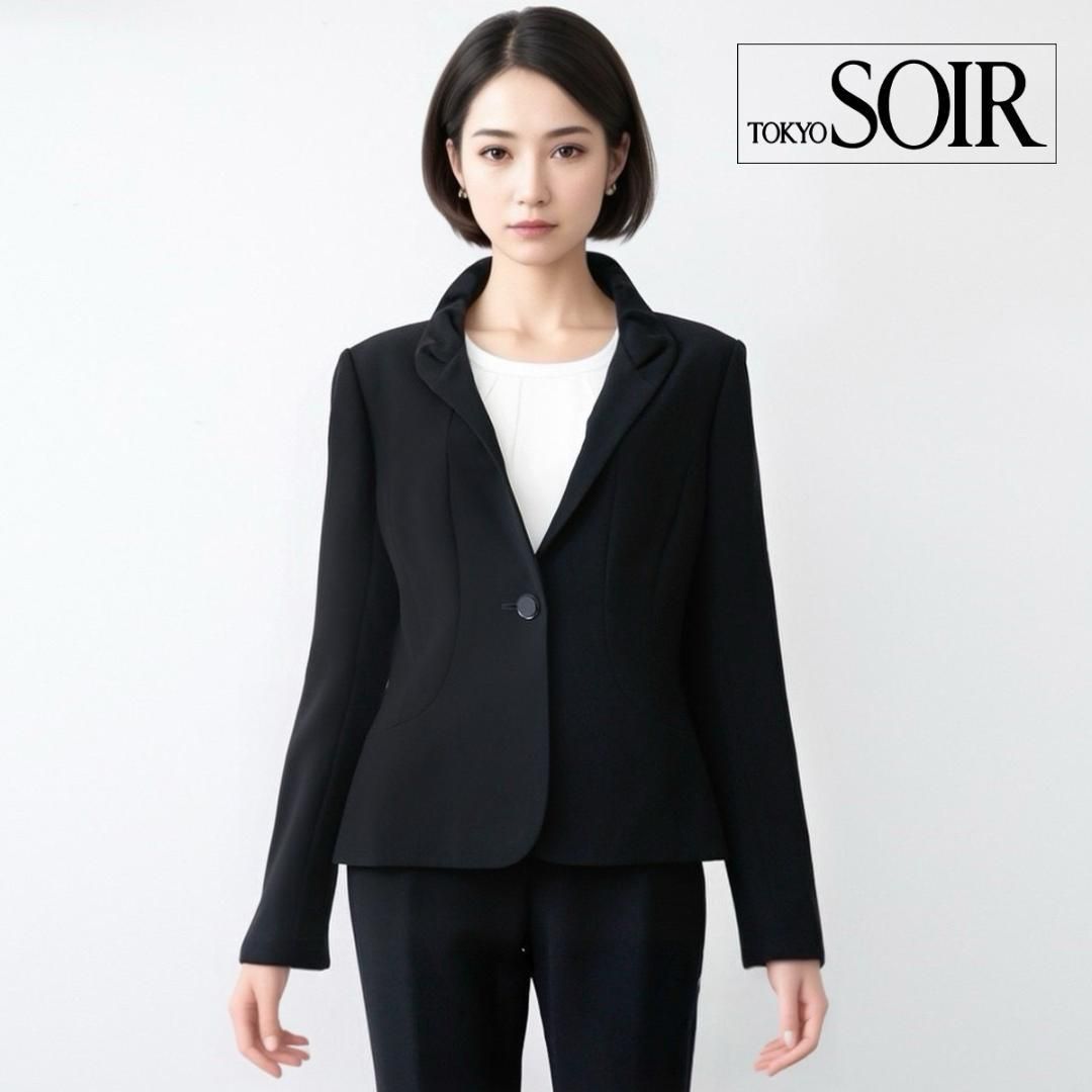 当日発送 東京ソワール 礼服 3点セット 7号 パンツスーツ