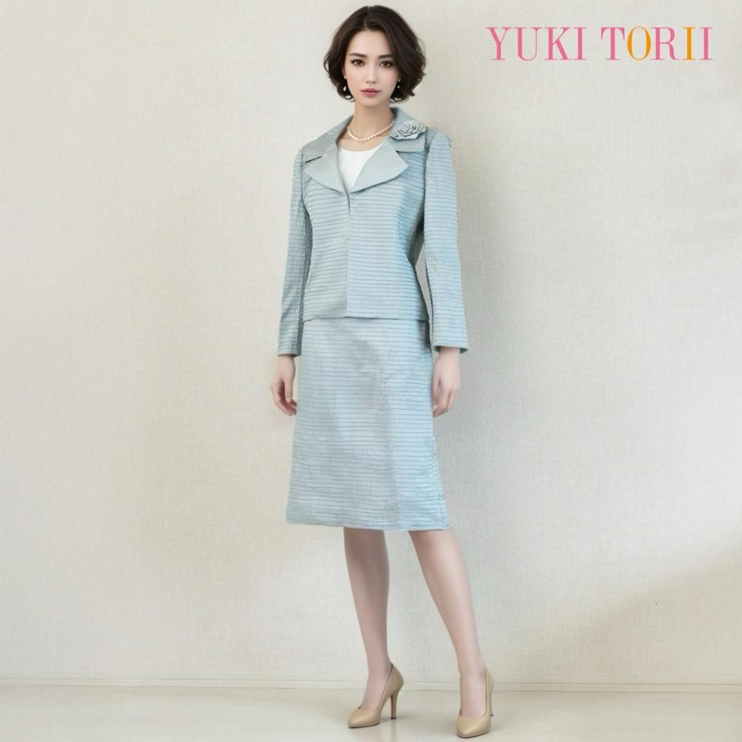 当日発送 ユキトリイ セレモニー 11号 ブルー系 シルク