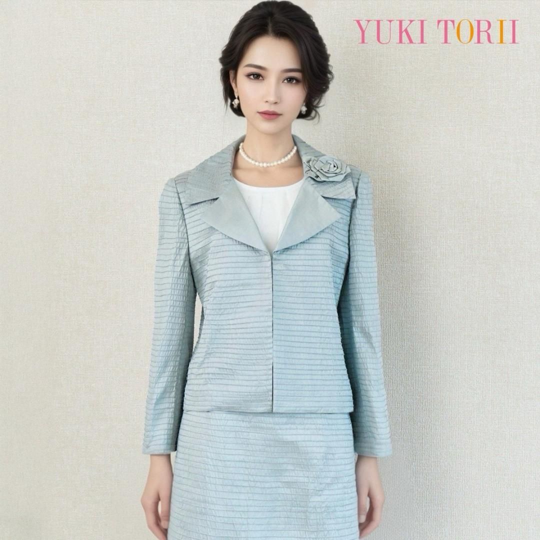 ユキトリイ セレモニー 11号 ブルー系 シルク