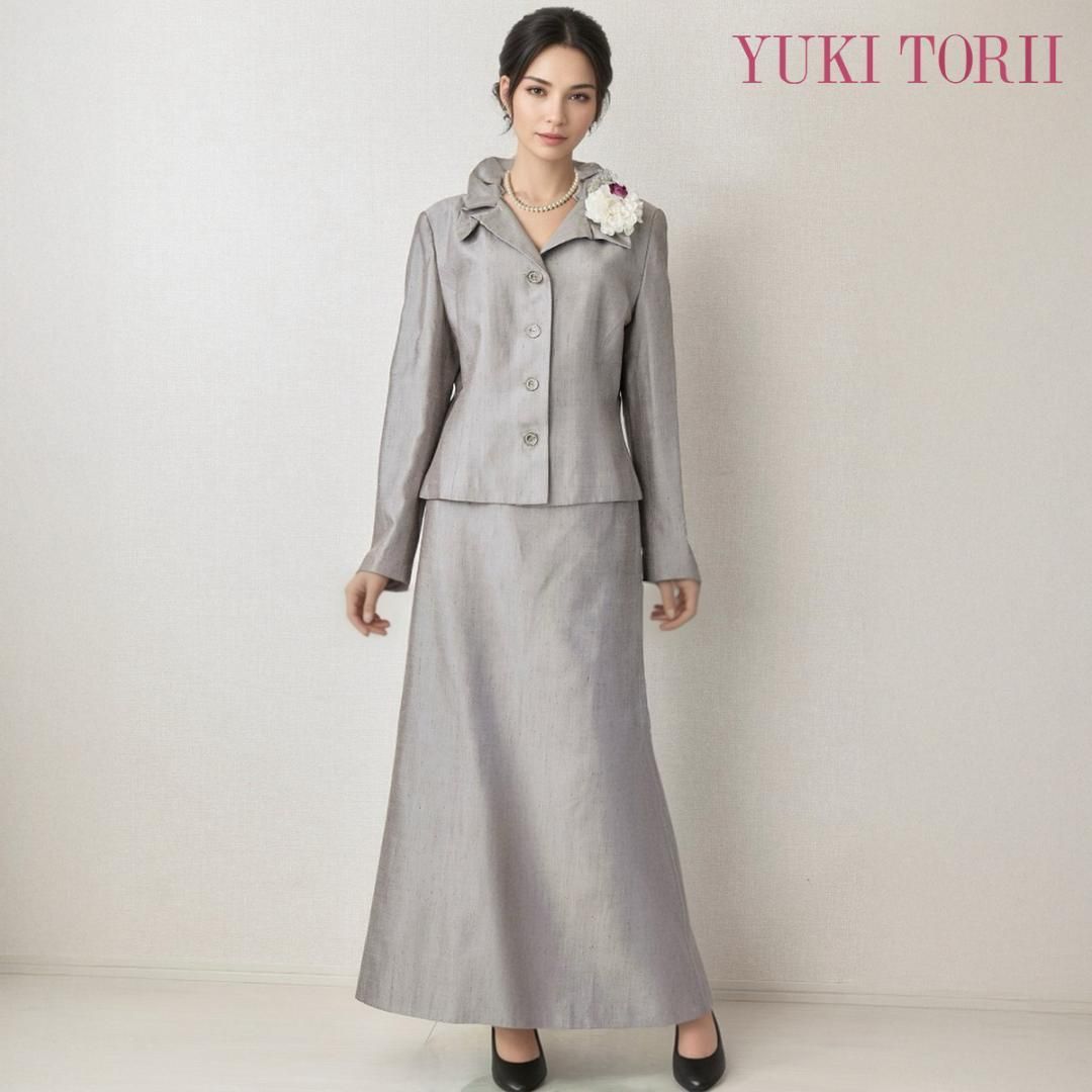 当日発送 パリシマユキトリイ セレモニー L グレー シルク