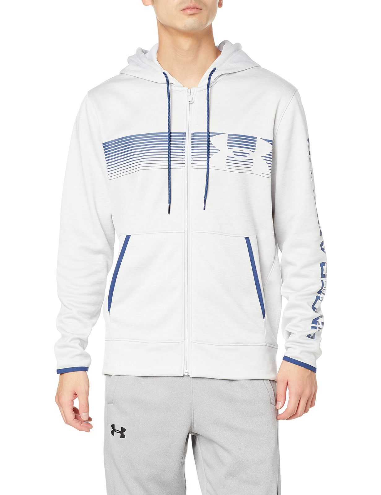 [アンダーアーマー] ARMOUR FLEECE BAR LOGO FZ [Halo Gray / /] [M]