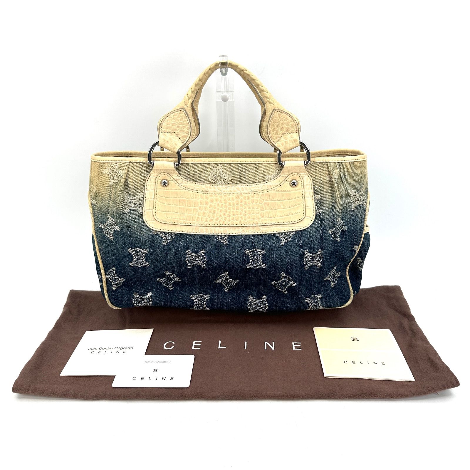 CELINE セリーヌ ブギーバッグ パリマカダム デニム ブルー