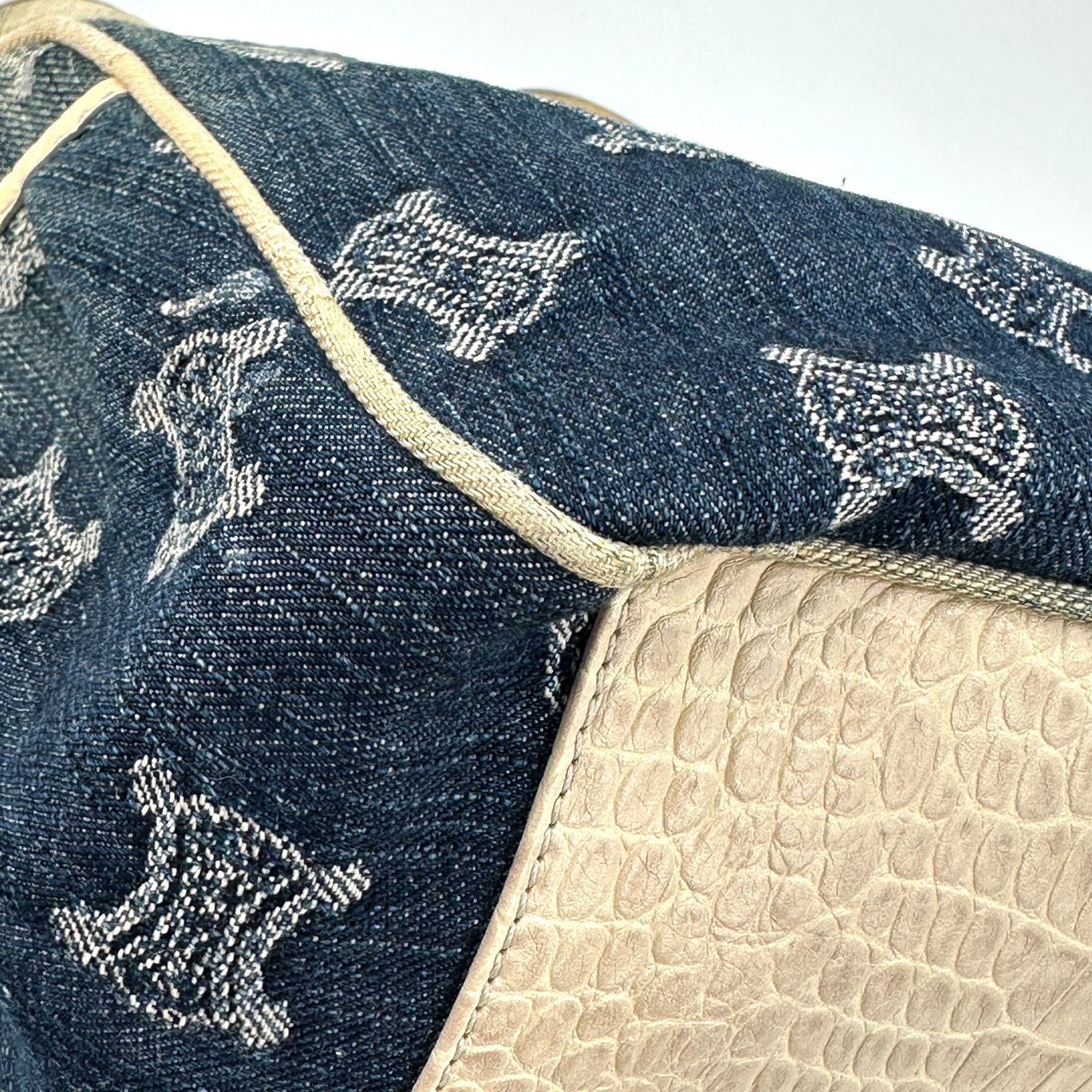  CELINE セリーヌ ブギーバッグ パリマカダム デニム ブルー ハンドバッグ バッグ