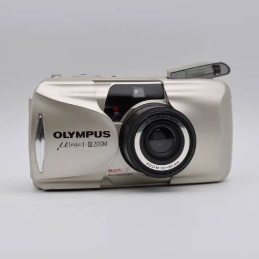 動作OK OLYMPUS μ mju II ZOOM コンパクトフィルムカメラ