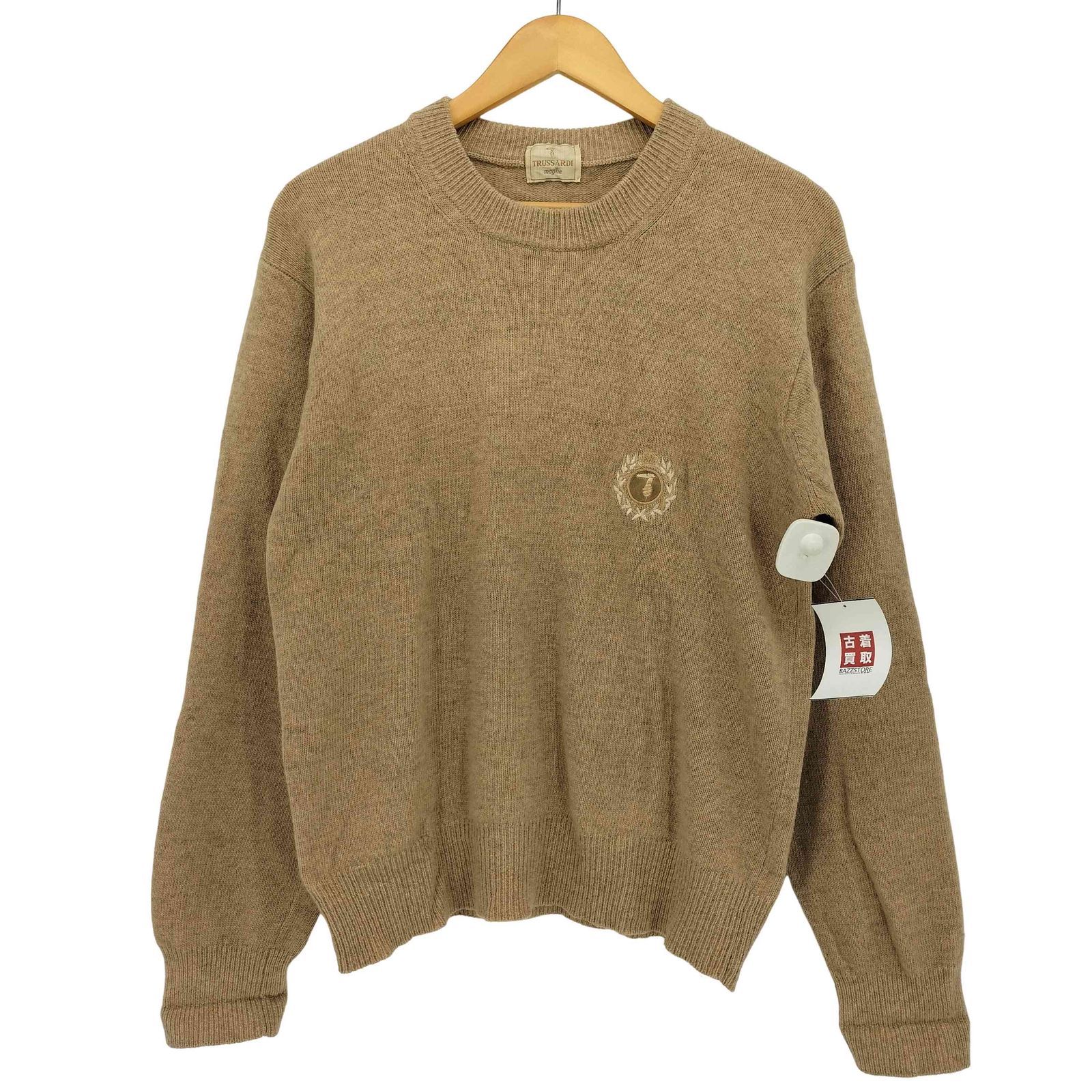 トラサルディ TRUSSARDI MAGLIE ワンポイント 刺繍 L/S クルーネック 
