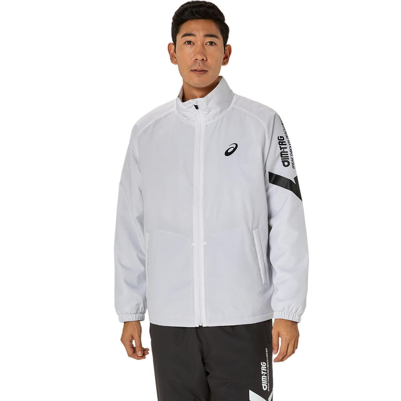 アシックス トレ ニングウェア AIM-TRG中わたブレーカージャケット 2031E733 ユニセックス大人 ブリリアントホワイト XL 100 ブリリアントホワイト XL