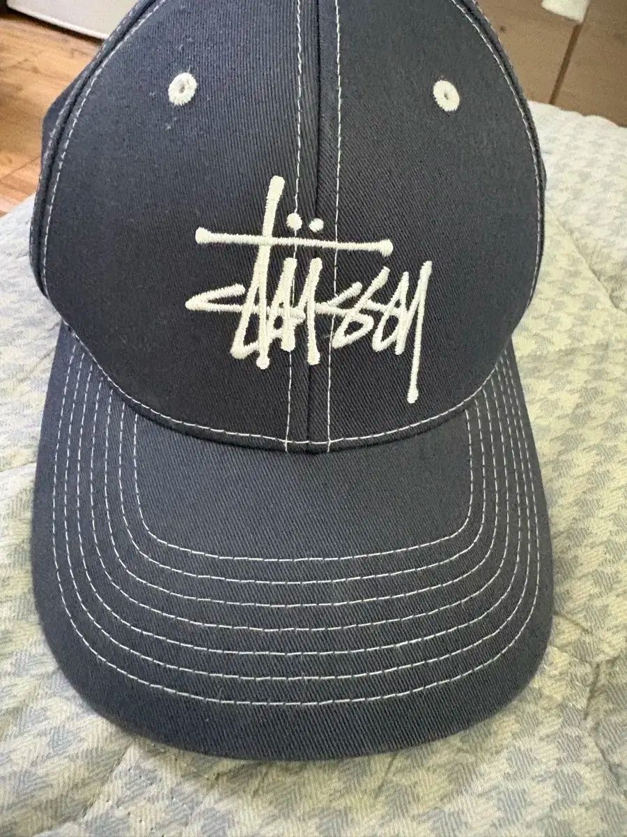 STU STUSSY ストラクチャー ベースボールキャップ ネイビー