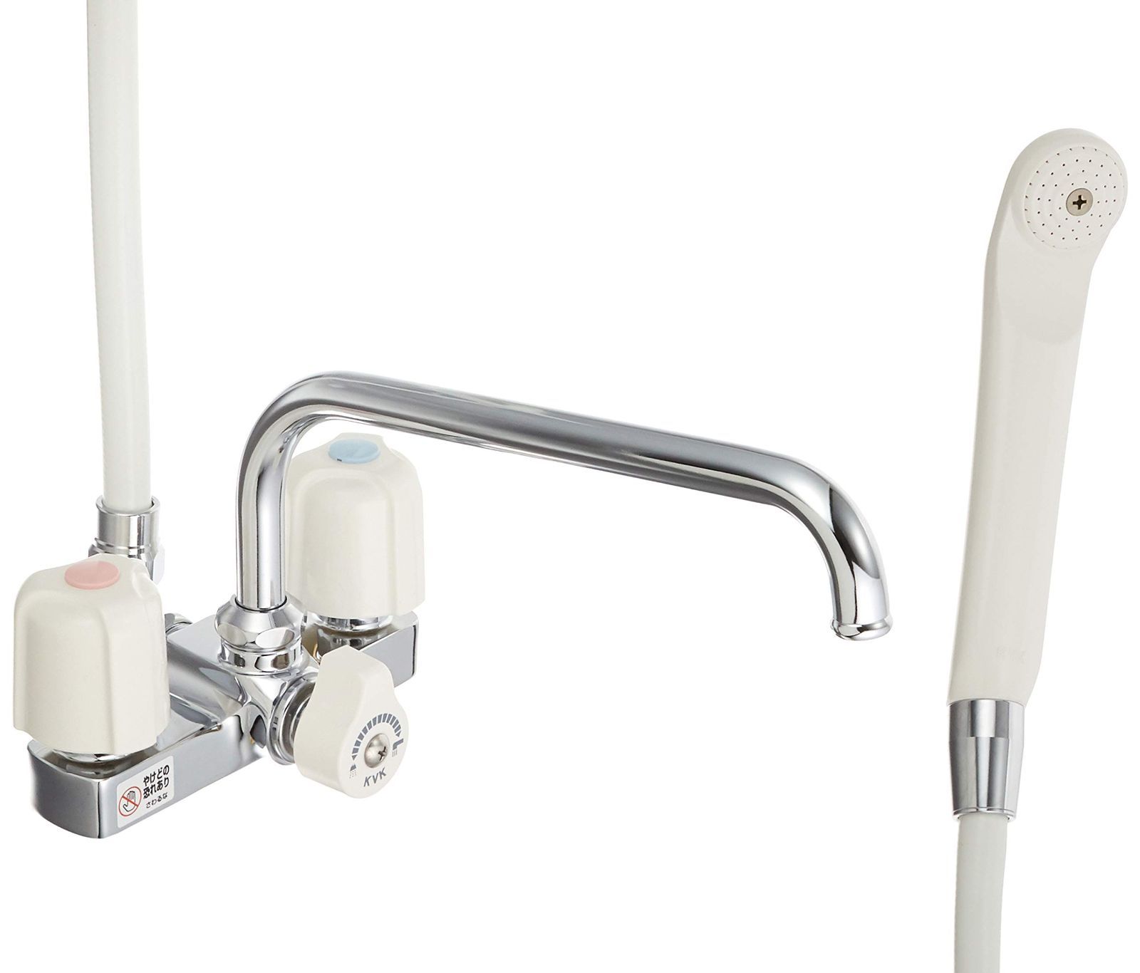 KVK デッキ型2ハンドルシャワー混合水栓 240 mmパイプ付 KF 14 ER 2