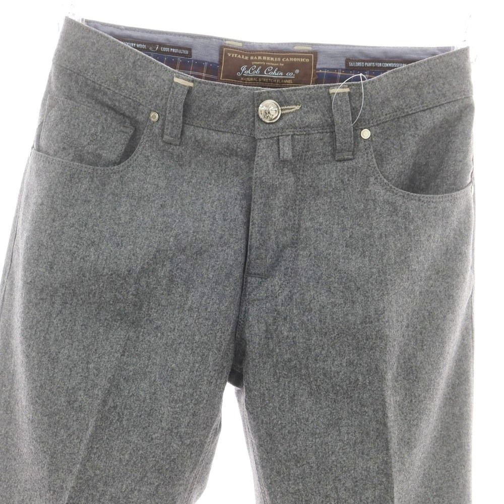 ヤコブコーエン JACOB COHEN J688 ウール 5ポケットパンツ グレー サイズ31 メンズ