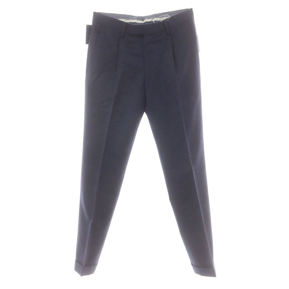 ジェルマーノ GERMANO BEAMS F別注 ストレッチ ウール ドレススラックスパンツ ネイビー サイズ42 メンズ