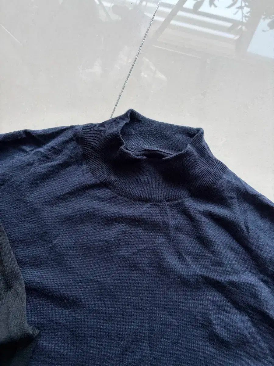 ジョーンズメドレー モックネック ネイビー XXL