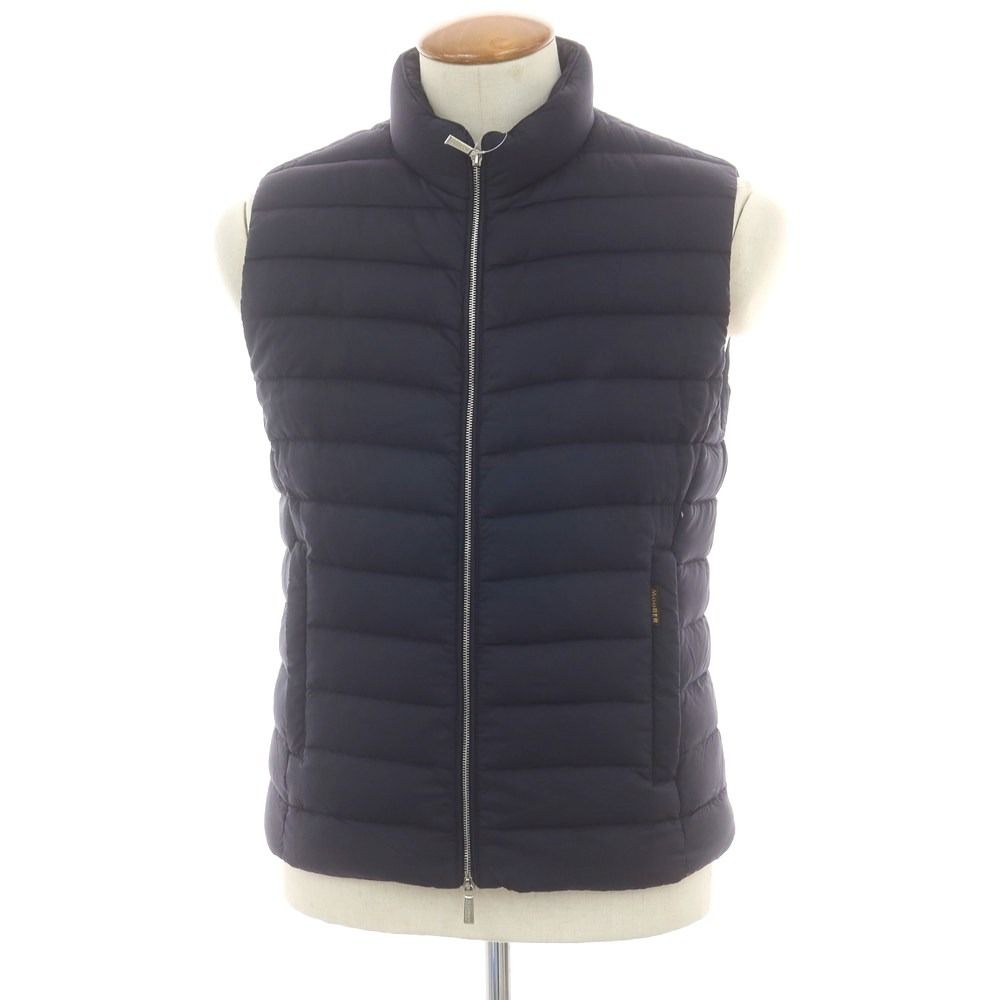 ムーレー MOORER CALAF-S3 ダブルジップ ダウンベスト ネイビー サイズ46 メンズ