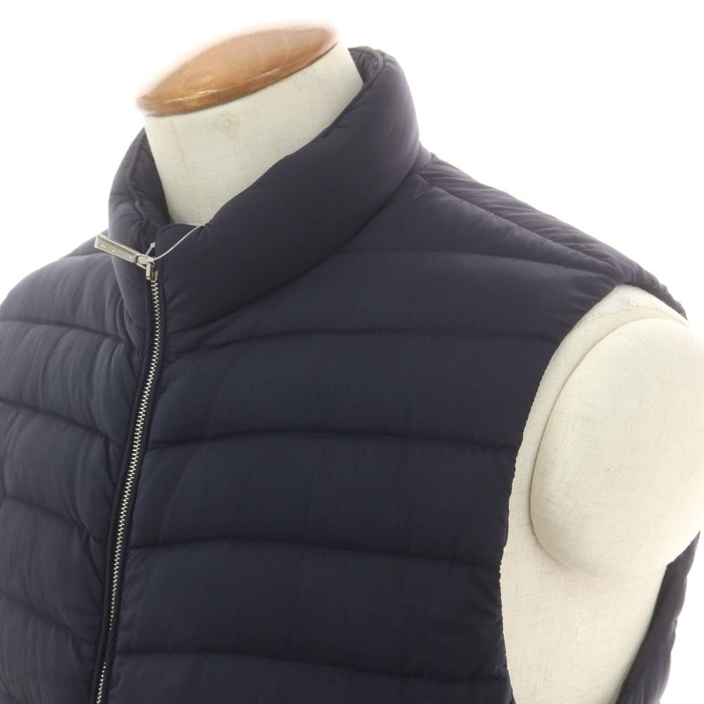 ムーレー MOORER CALAF-S3 ダブルジップ ダウンベスト ネイビー サイズ46 メンズ