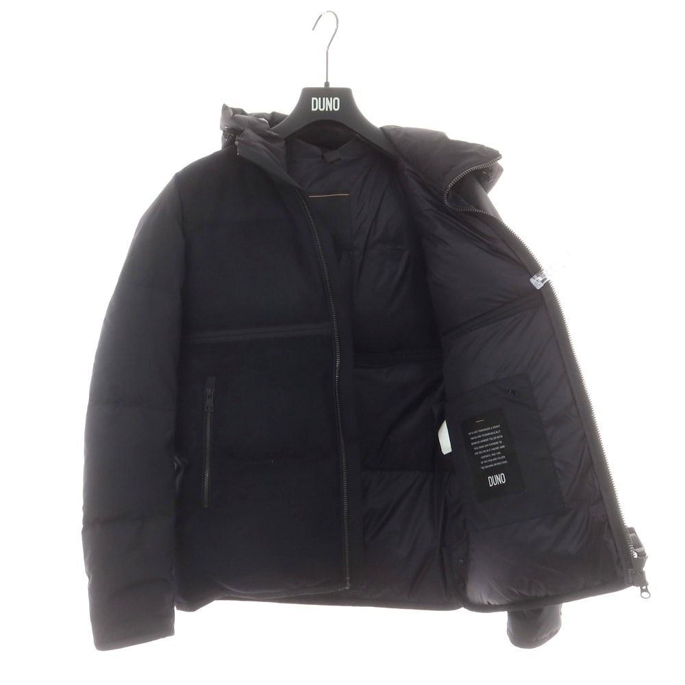 中古】デュノ DUNO ナイロン×ウール フーデッド ダウンジャケット  