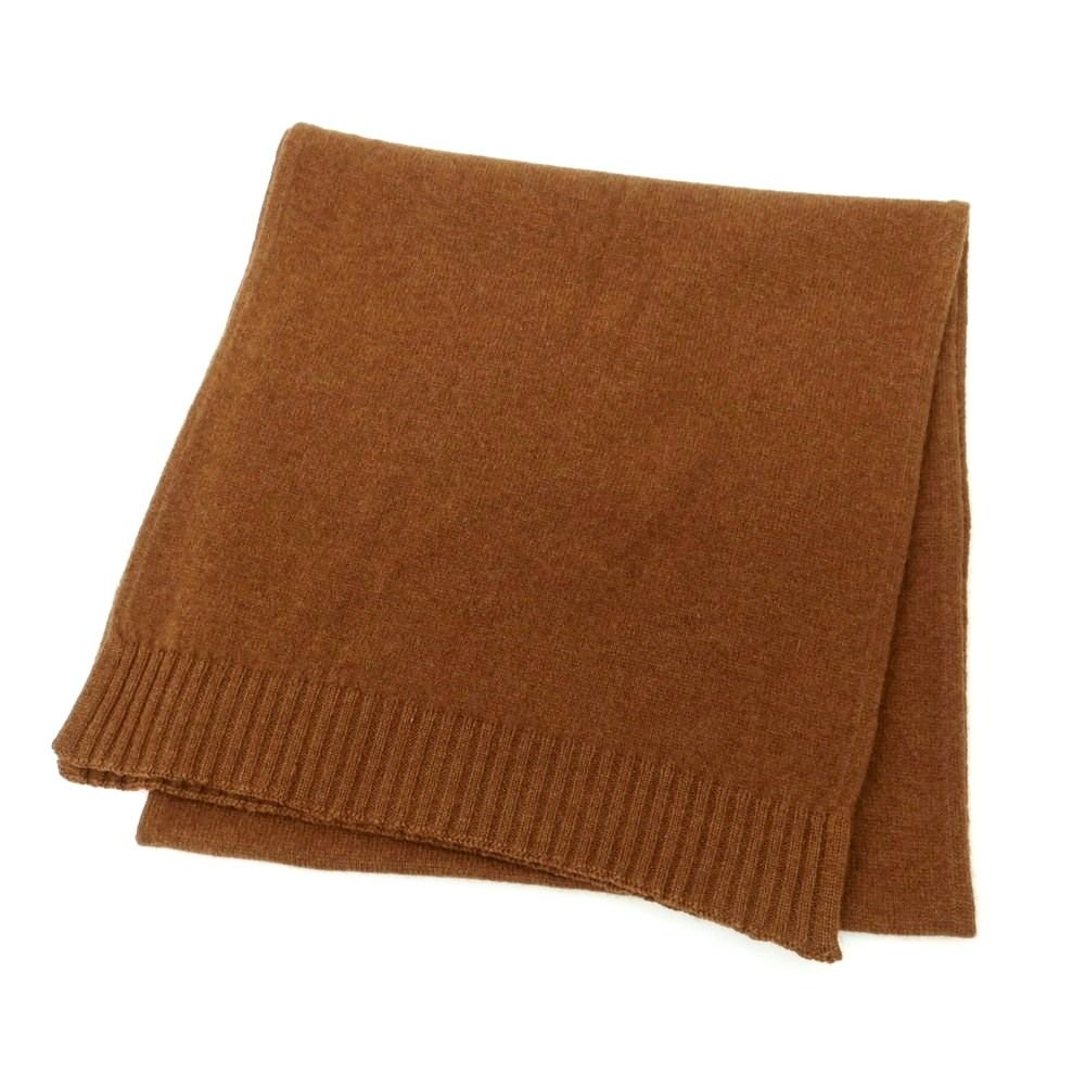 マーロ Malo カシミヤ マフラー ブラウン メンズ