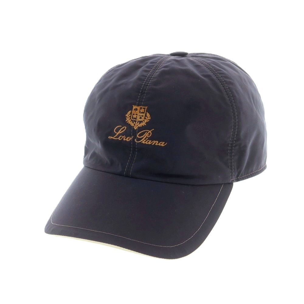 ロロピアーナ Loro Piana ポリエステルポリウレタン ベースボールキャップ ネイビー メンズ