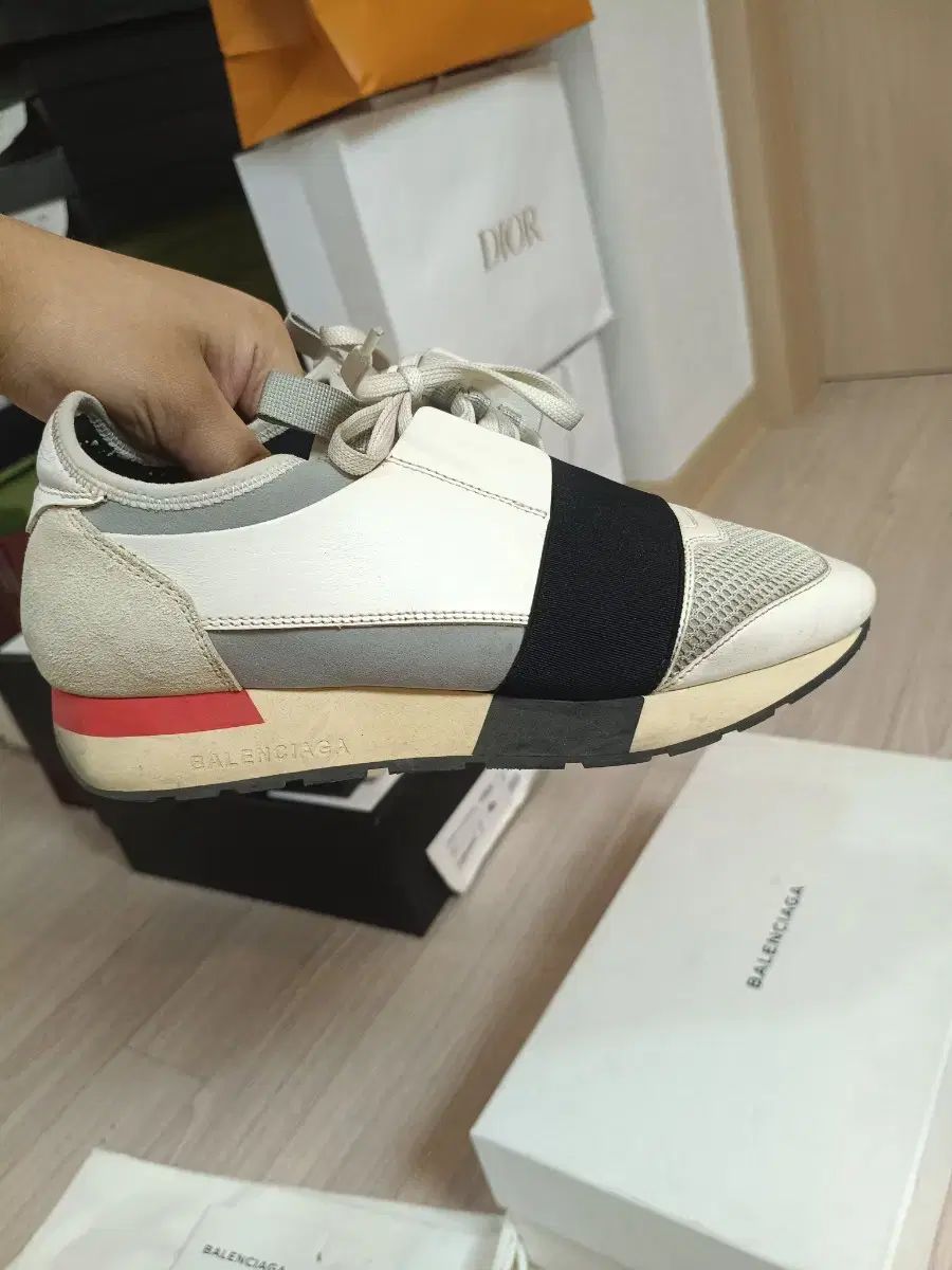  38 バレンシアガ レース ランナー スニーカー フルセット 240 250 フラットシューズ バレエシューズ パンプス