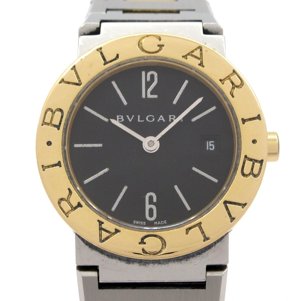 BVLGARI ブルガリ 腕時計 ブルガリブルガリ BB26SG レディース SS×K18YG 黒