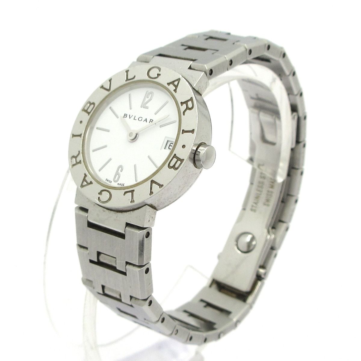 BVLGARI ブルガリ 腕時計 ブルガリブルガリ BB 23 SS レディース 白