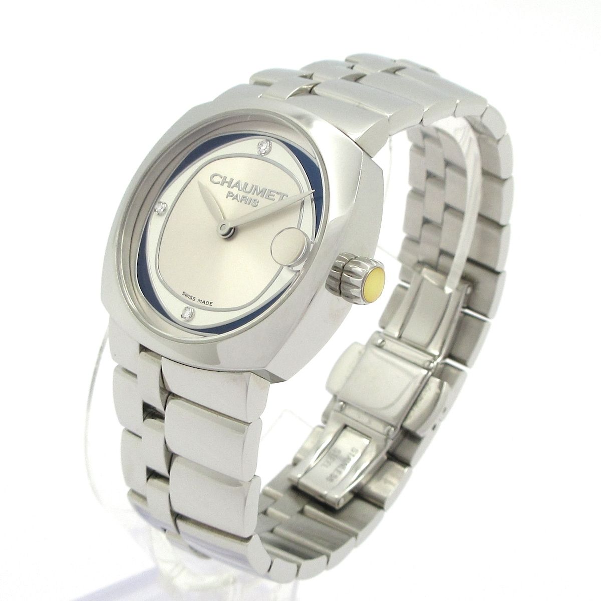 CHAUMET ショーメ 腕時計 ミスダンディ W 11660-30 K レディース SS 3 Pダイヤインデックス シルバー