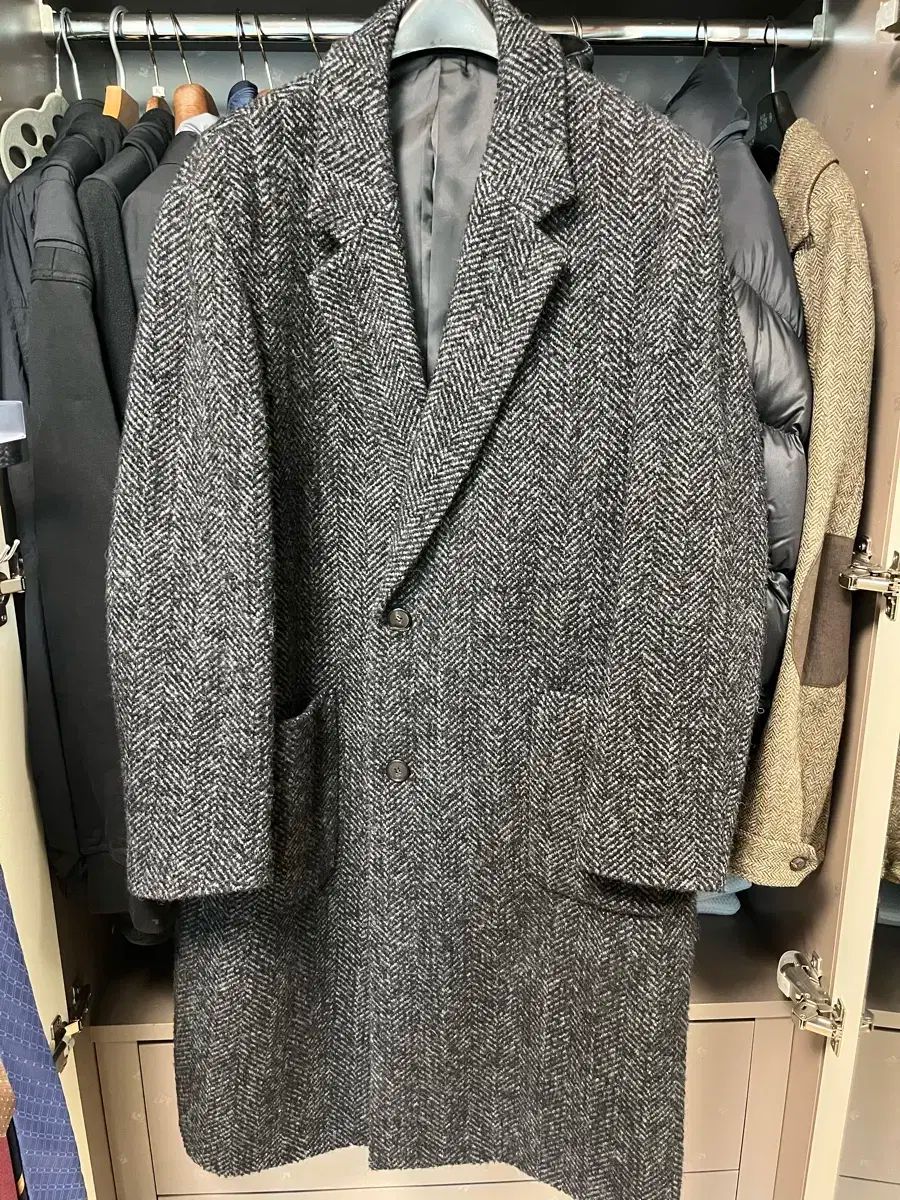 Club Monaco クラブモナコ ヘリンボーン シングルコート XL