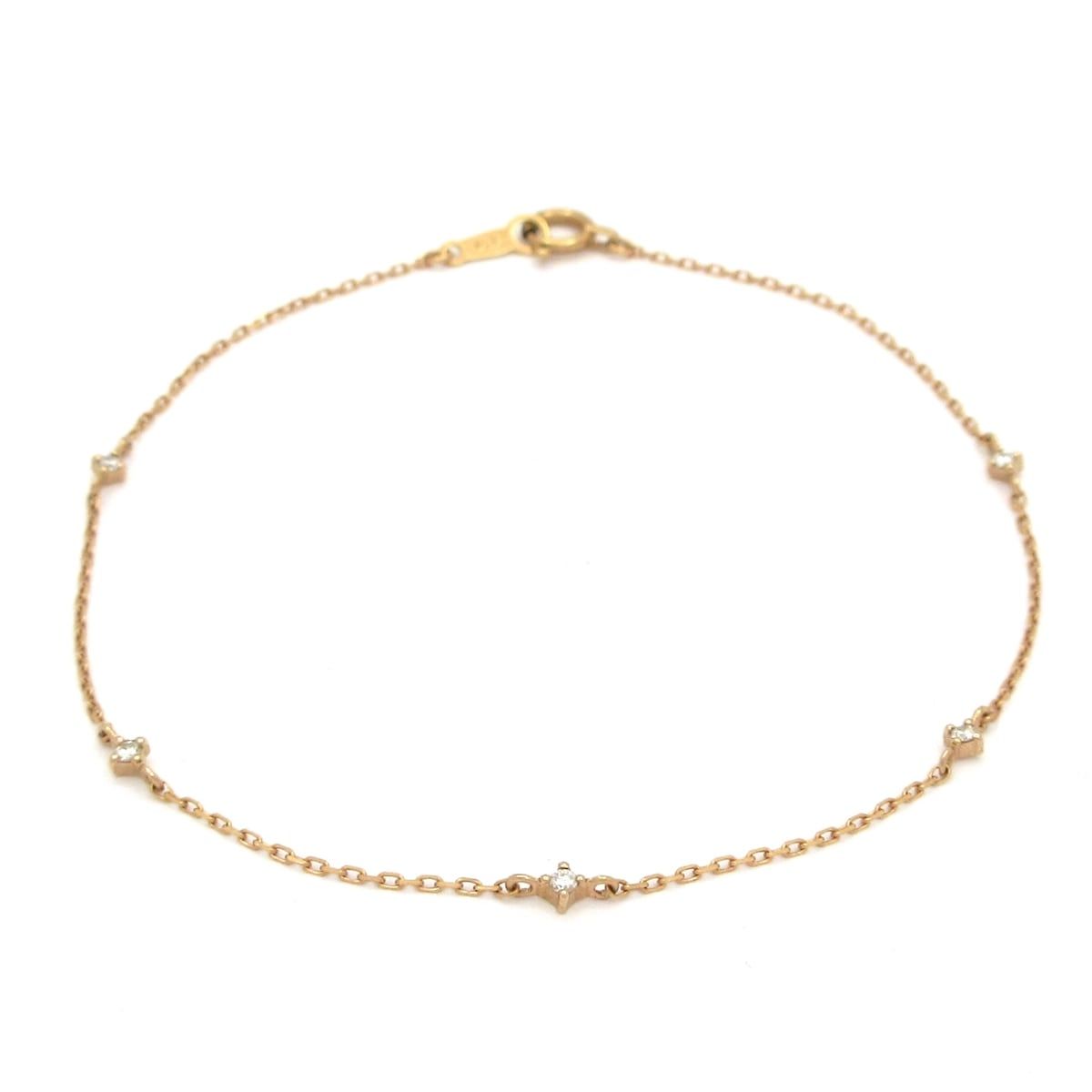 ete エテ ブレスレット - K 18 PG×ダイヤモンド 総重量 0.7 g 5 Pダイヤ