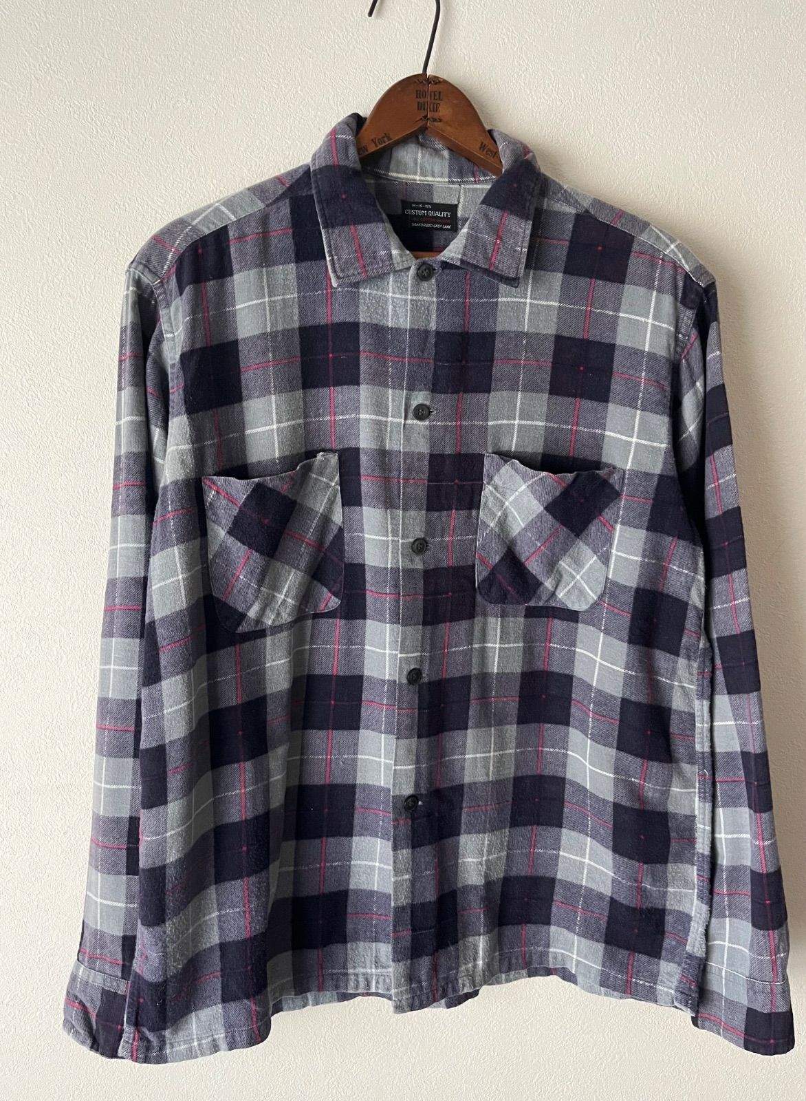 Made in USA 60 s CUSTOM QUALITY Printed flannel shirt