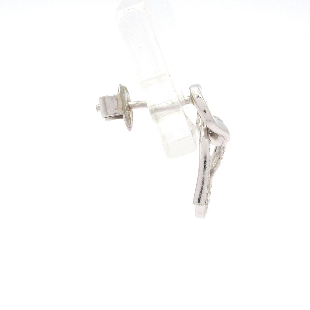 STAR JEWELRY スタージュエリー ピアス K 18 WG ダイヤモンド 総重量 1 6 g 片側 ダイヤ0 1カラット ハート