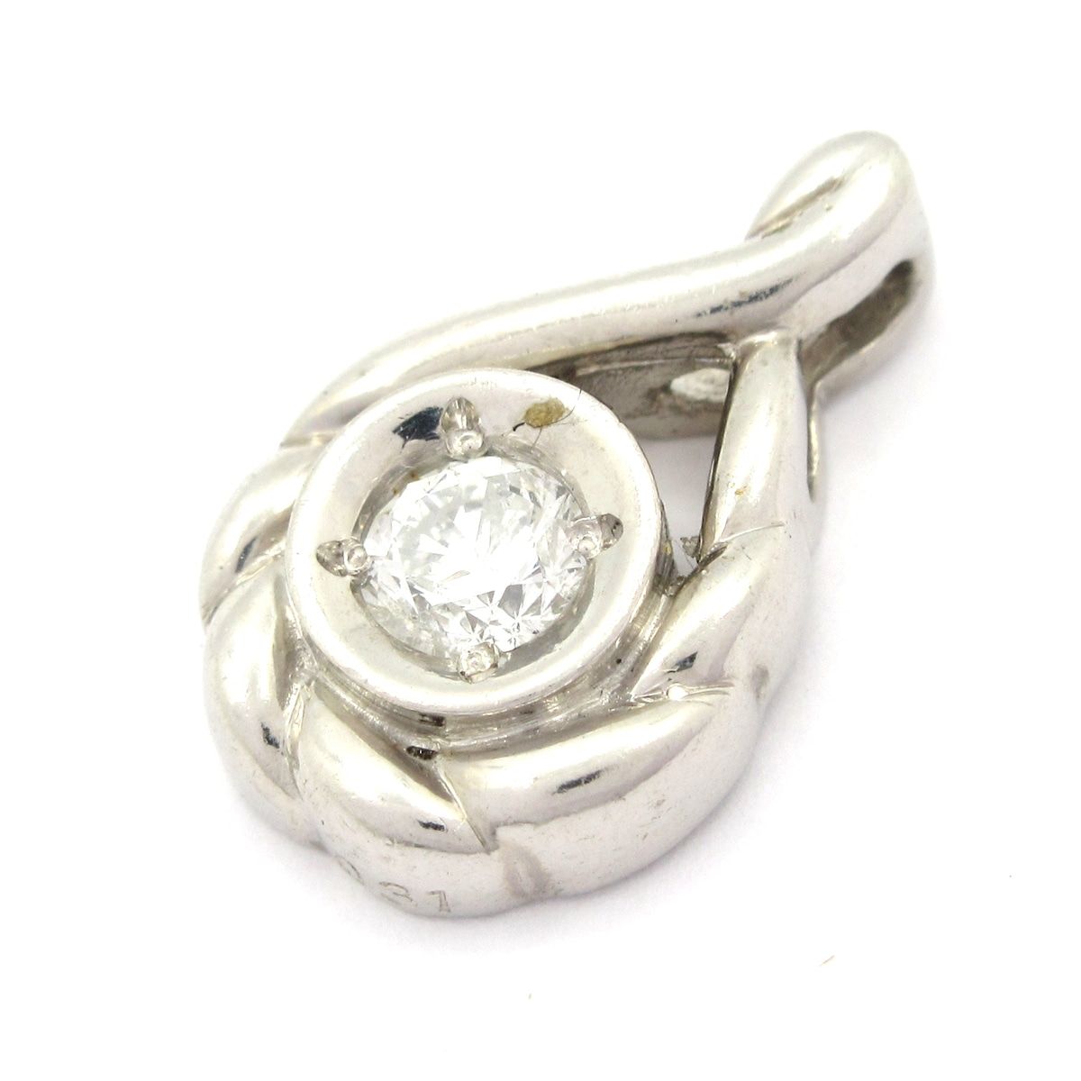 Unbranded ノーブランド ペンダントトップ Pt900×ダイヤモンド 総重量 4.2g 0.31刻印